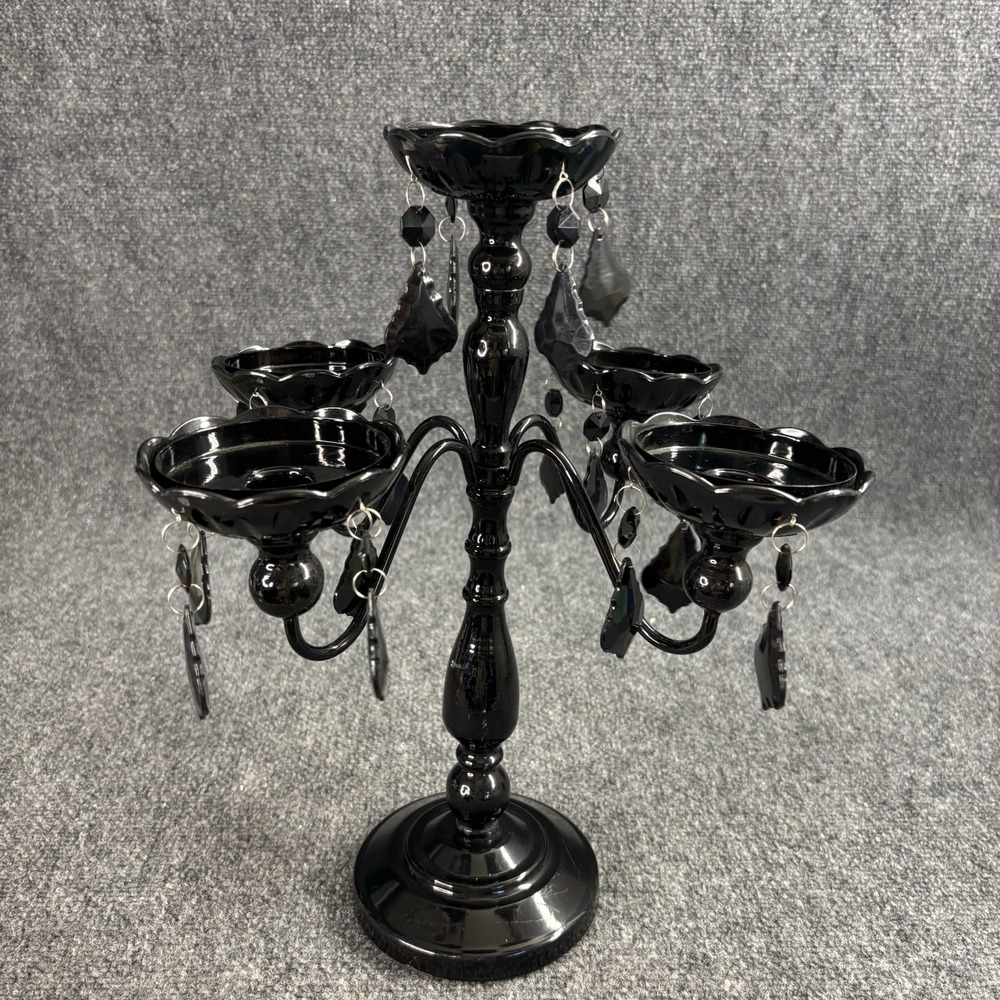 Celebrate It Halloween Crystal Candelabra Candle Holder Decor Gothic
